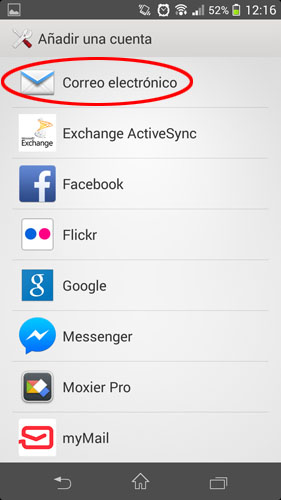 Configurar cuentas de correo POP3 en móviles Android