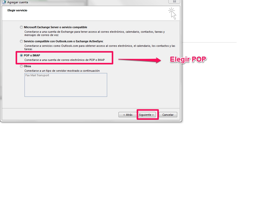 Como configurar un correo corporativo en Outlook POP3