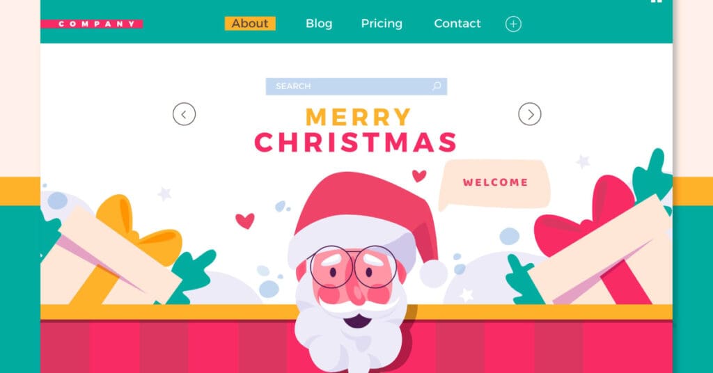 landing page navideña